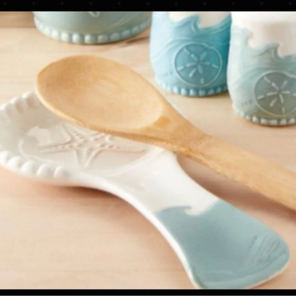 Coastal Starfish Ceramic Spoon Rest NEW